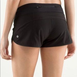Lululemon Speed Black Running Shorts